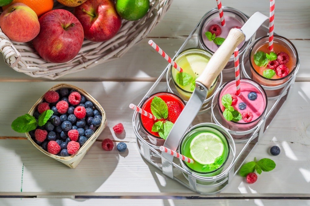 fruits with protein